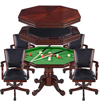 Kingston 3-in-1 Poker Table with 4 Chairs