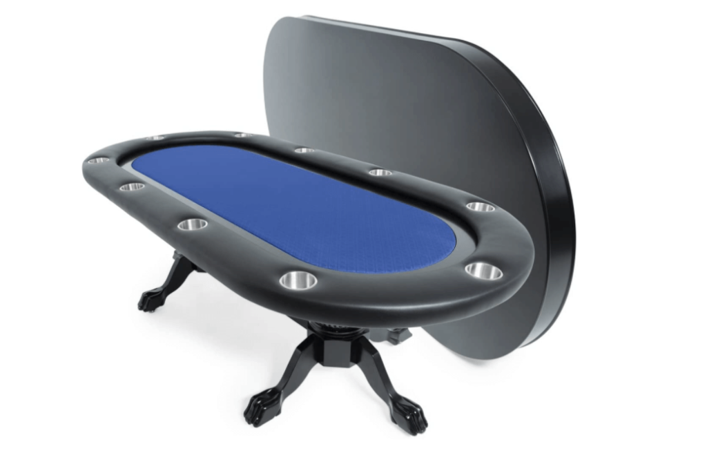 BBO Poker Elite Poker Table for 10 Players, 94 x 44-Inch Oval, Includes Matching Dining Top