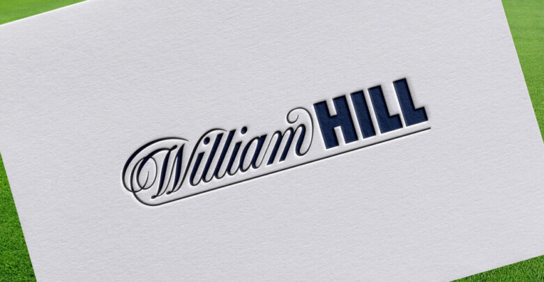 Gibraltar, Gibraltar - November 28 2020: William Hill logo on a paper sheet. William Hill is an online bookmaker registered in Gibraltar.