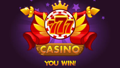 progressive slot win Casino awards 777. Casino rating icons with poker chip and ribbon. Illustration for casino, slots and game UI.